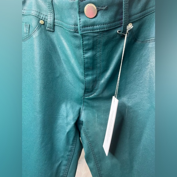 Chicos Platinum Jade Green Slim Leg Pants - Picture 7 of 13